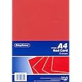 Stephens Coloured Card Red A4 210gsm 10 Sheets, Great for Printing, Photocopying, Card Making, Decoupage, and Scrapbook Designs, Perfect Cardboard Base for Craft Projects, Essential Stationery Item