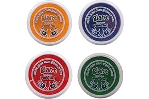 CRAFTPLAY Washable Paint Pads | Set of 4 | Non Toxic | Suitable for Kids Hands & Feet | 15cm Diameter