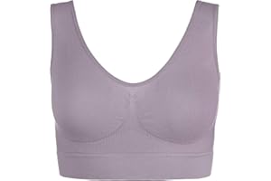 UnsichtBra Mujer Set de 3 Sujetadores | Bralette Sin Aros | Ultra Cómodo e Invisible | Antisudor | Sin Costuras | Elástico y Transpirable | Negro, Blanco, Beige | Lencería de Algodón