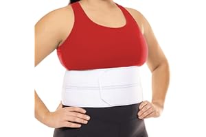 BraceAbility Broken Rib Brace | Elastic Chest Wrap Belt for Cracked, Fractured or Dislocated Ribs Protection, Compression and Support (Unisex Plus Size - Fits 60"-80" Chest)