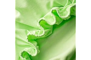 ‎VEL VET HOME VelvetHome Spannbettlaken 120x200cm 100% gekämmte Baumwolle Made in EU Jersey Bettlaken 120x200 bis 25 cm Matratzenhöhe Spannbetttuch 120x200 Premium Qualität Schönen Farben Hell-grün 120 x 200