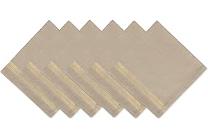 DII Gold Stripe, 20" x 20" (Set of 6)