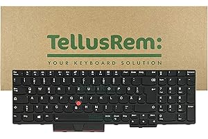 TellusRem ersatztastatur Deutsche Hintergrundbeleuchtung für Lenovo Thinkpad T570 T580 P51s P52s