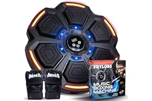 PHYLOKS Music Boxing Machine, Smart Music Boxing Machine Kids & Adults, Punching Machine, Musical Boxing Machine Wall Mounted, Boxing Gifts for Boys, Smart Boxing Machine, Boxing Music Machine with Gloves