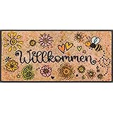 Wash+dry Fußmatte 35x75cm - Graue Schmutzfangmatte Für Innen & Außen