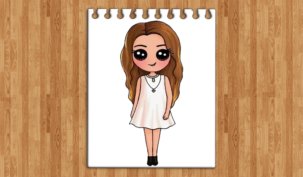 How To Draw A Chibi Cute Girls Step By Step Amazon In Apps For Android