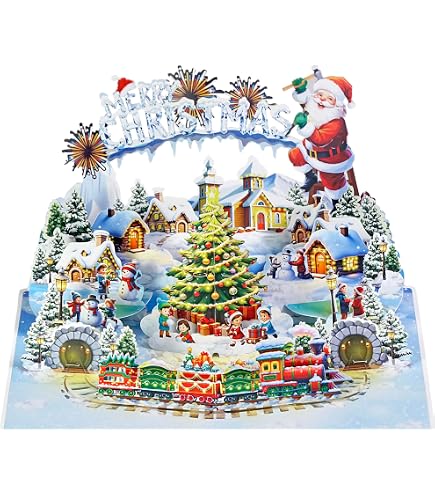 Biglietto Di Natale 3D Pop-Up – Paper D'Art Three Kings, Cartolina Artistica Tagliata Al Laser