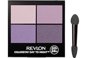 Revlon Colorstay, Ombre à paupières, Palette Maquillage Yeux Quatuor, Longue Tenue 16H, Fard à Paupières Paillette - N530 Seductive, 4,8 g