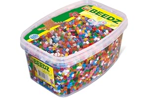 SES Creative- Caja de Mezcla de 12 000 Cuentas para Planchar básicas para niños SES, Multicolor (00779)