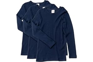 HERMKO 2830 3er Pack Kinder Langarm Unterhemd Mädchen + Jungen (Weitere Farbe) Bio-Baumwolle