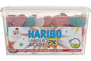 Haribo Bonbon Gélifié Langue Acide Pik x 105 Pièces - 1,05 kg
