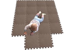 MQIAOHAM® 18 Piezas Alfombra Puzzle Bebe Suelo colchoneta apete Acolchada Infantil Gateo Alfombrillas para Puzzles G301018-106