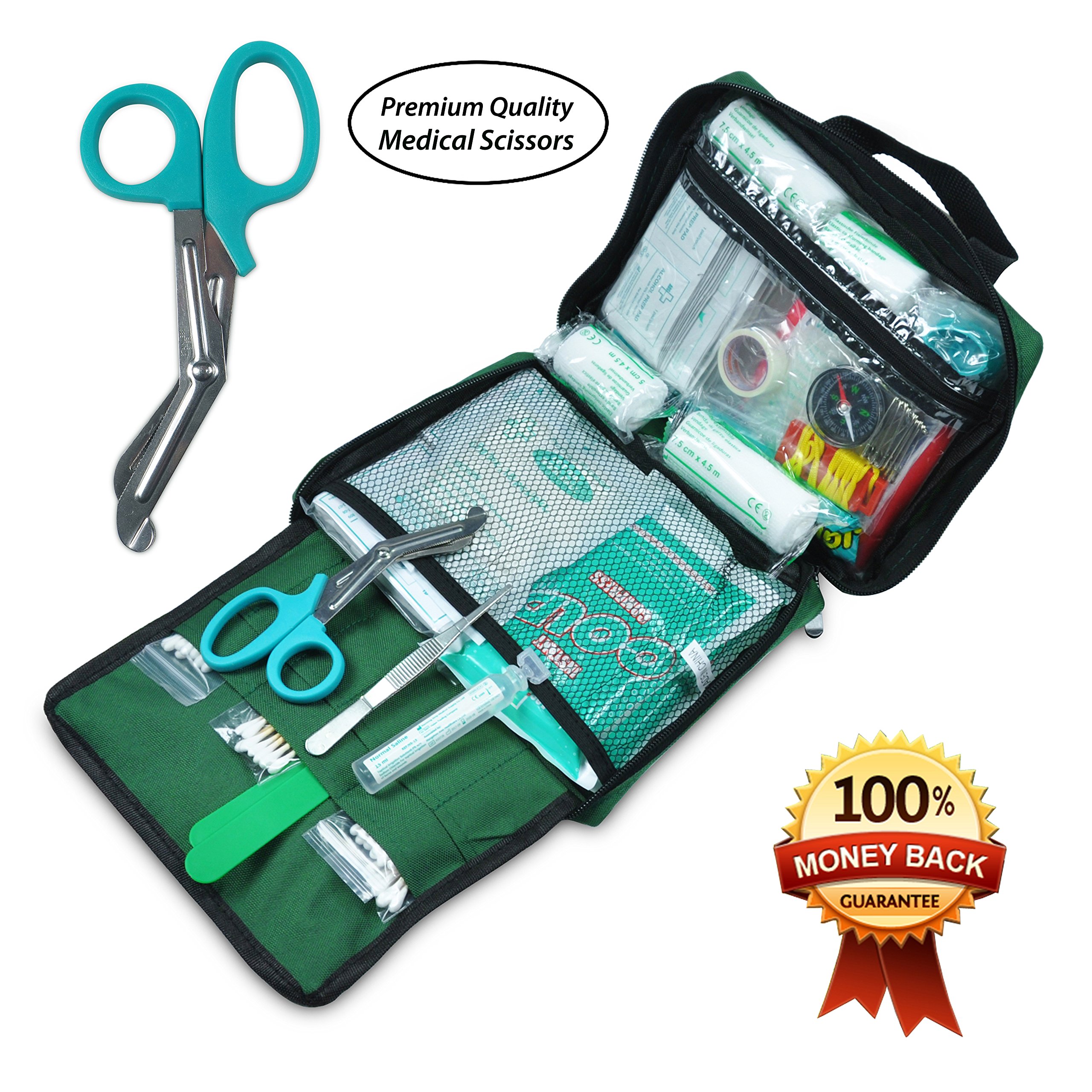 210-Piece-First-Aid-Kit-Emergency-kit-Reflective-Design-Includes-Eyewash-IceCold-PackMoleskin-PadCPR-Face-Mask-and-Emergency-Blanket-for-Travel-Home-Office-Car-Camping-Workplace-Outdoor