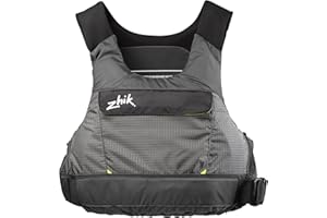 Zhik | P3 PFD - Grey | Racing Style | Comfortable, Lightweight Life Vest | ISO-12402-5 CERTIFIED | Sailing, Kiteboarding, Kayaking, Fishing | Side Zip & Adjustable Strap