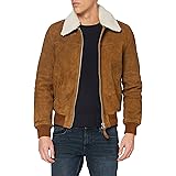 schott suede bomber