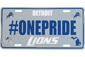 SISKIYOU NFL Detroit Lions Hashtag License Plate