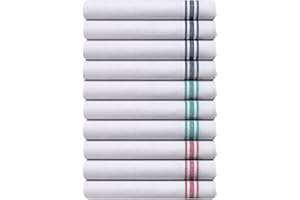 QUICK CLEANING SUPPLIES Pack of 10 Professional Catering Tea Towels – Heavy Duty Construction – Absorbent & Quick Dry – High Density Weave- Fade Resistant – Lint Free & No streaks - Bar, Restaurant Cloth