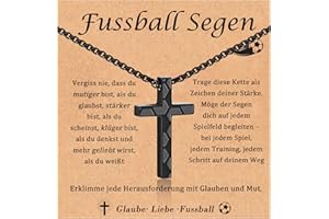 FAOMZQ Fussball Geschenke Jungen, Basketball Geschenke für Jungs, Fußball Basketball Kette für Sohn Bruder Enkel Neffe zum Geburtstag Weihnachten Abschluss Jugendweihe Kommunion
