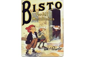 SIGNS 2 ALL Bisto - For All Meat Dishes - Mini Metal Wall Sign