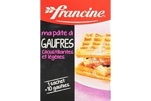 Francine Ma Pâte à Gaufres Croustillantes/Légères 350 g - Lot de 5