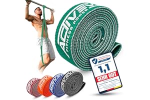 ‎ACTIVEVIKINGS ACTIVEVIKINGS Premium Pull Up Fitness Bands for Your Fitness – Perfect Fabric Bands for Muscle Building – Fitness Band Pull-Up Band Resistance Bands – Terraband