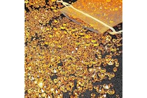 GEFIRE 4000 Pz Oro Strass Cristalli Decorativi Pietre Decorative Pietre Preziose Colorate Pietre Preziose e Cristalli per Matrimoni, Feste, Addii al Nubilato, Centrotavola e Riempitivi (3/6/10mm)