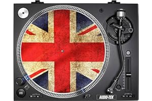 DAYTRIPPER Union Jack Slip Mat British Flag UK Slip Mats Turntable Decks Records Slipmat Slipmats Mat DJs Accessories Gift For Him Her (7")