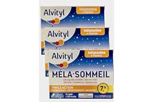 GOVITAL ALVITYL - 3 MOIS - MELA-SOMMEIL Triple Action: Endormissement et Sommeil de qualité - 3 Boites de 30 Gélules