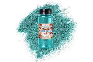 ASLANKA 140g Paillettes Fines, Paillettes pour Visage Brillante pour Décoration pour Créatifs, Maquillage, Corps, Résine époxy - Turquoise