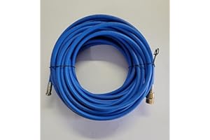 REINHOLD Rohrreinigungsschlauch blau 15m passend für Kränzle Hochdruckreiniger M22x1,5 AG mit 4-fach RR-Düse 3 hinten und 1 vorn max 200 bar