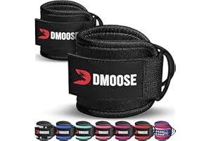 DMOOSE FITNESS DMoose Sangle Cheville Musculation Poulie - Taille unique avec rembourrage de première qualité Ankle Straps pour Sport, Kickback, Entraînement des Fessiers - accessoires pour fitness et musculation