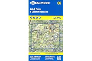 Val di Fassa e Dolomiti Fassane 1:25.000. Ediz. italiana, inglese, francese e tedesca: 06