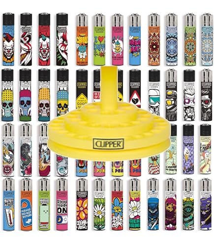 Clipper, set di 4 accendini (fenicotteri