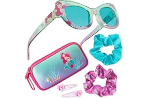 Disney Occhiali da Sole Bambina Protezione UV con Borsette e Accessori Capelli Set - Regalo per Ragazze