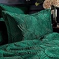 Paoletti Contemporary Palmeria Oxford Pillowcase, Emerald, 50 x 75 cm