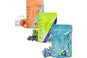 WUNDER ZAHNSTOCHER Wonder Toothpicks - in 3 Refreshing Flavors Fruit Crush Pack - Chewing Gum Plastic-Free - Stop Nail Biting - Fresh Breath with Flavoured toothpicks - Teeth Cleaning to go - Sugar-Free, Vegan