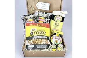 GIFTHAMPERZ Limited Edition - Love it or hate it MARMITE Hamper Food Gift Box - Nuts, Crisps, Biscuits Unique Gift