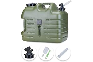 UPWOIGH Water Container, 25L Big Water Jug, Truly No Leakage Water Storage, Military Green Water Tank,BPA Free Portable Water Containers for Camping