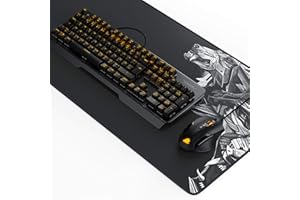 TITANWOLF Gaming Set - mechanische Tastatur ALUMAR MMO 10800dpi Gaming Maus Specialist XXL Mauspad - Mechanical Keyboard - Anti-Ghosting - LED Backlight - 19 Lichtmodi - Makro-Modus