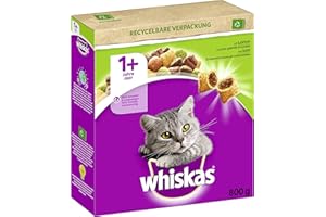 Whiskas Katzentrockenfutter Lamm Adult, 800 g