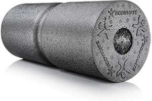 BODYMATE Foam Roll Care Medio-Duro con rientranza per alleviamento della Pressione sulla Colonna vertebrale con e-Book 35x14cm