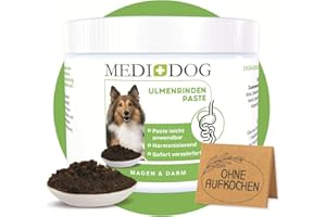 MEDIDOG 500g Premium Ulmenrinden-Paste für Hunde sofort verzehrfertig ohne Zusatzstoffe mit Slippery Elm Bark | unterstützt eine gesunde Verdauung & Normale Kotkonsistenz