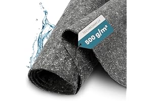 TeichVision - Non-tissé de Protection - pour étang et Bassin - Gris - 500 g/m² - 4 x 2 m