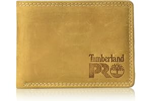 Timberland PRO Męski skórzany portfel RFID ze zdejmowanym portfelem na karty, Pszenica/pullman, jeden rozmiar