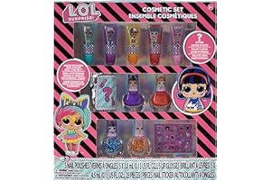 L.O.L Surprise! 11 pcs Makeup Set for Kids | Girls Makeup Kit Includes Lip Gloss, Nail Polish & More | Gifts for Ages 3 & above by Townley Girl