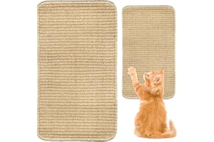 HJJMN Cat Scratching Mat, Hempcardboard Grinding Claws Sisal Board, Anti-slip Pad, Horizontal Cat Scratching Pad Rug for Sofas Carpets Walls