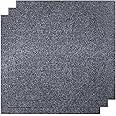 YAYODS 30 x Self Adhesive Carpet Tiles, 30x30cm Easy to Peel and Stick Floor Tiles, Non-Slip Hardwearing Grey Carpet Tiles Floor Covering for Office Living Room Bedroom