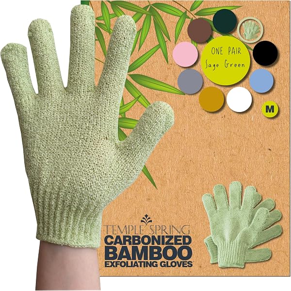EvridWear Peeling-Handschuhe – Doppelseitige Textur Für Dusche & Massage, Entfernt Abgestorbene Hautzellen, Maschinenwaschbar