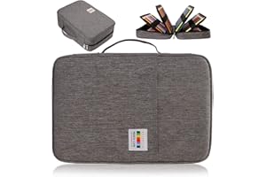 AYVANBER Kolorowy piórnik o dużej pojemności, organizer z 304 przegródkami, wodoodporny woreczek do przechowywania, żelowy marker, piórnik na pędzle kosmetyczne, ołówki i długopis żelowy, używany dla