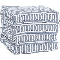 Nicola Spring Grey Seat Cushions Pack Of 2 French Mattress | Seychelles